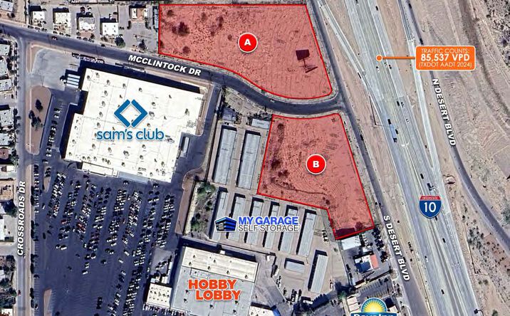 Pictures of Land property located at NWC & SWC & MCCLINTOCK, El Paso, TX 79932 for sales - image #1