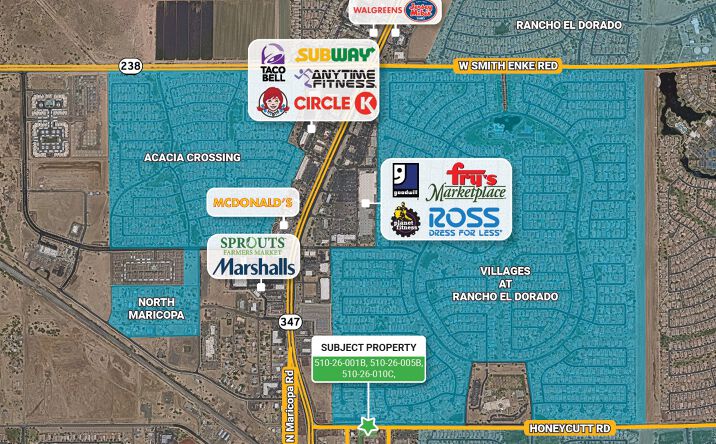 Pictures of Land property located at 44415 Honeycutt Rd, Maricopa, AZ 85138 for sales - image #1