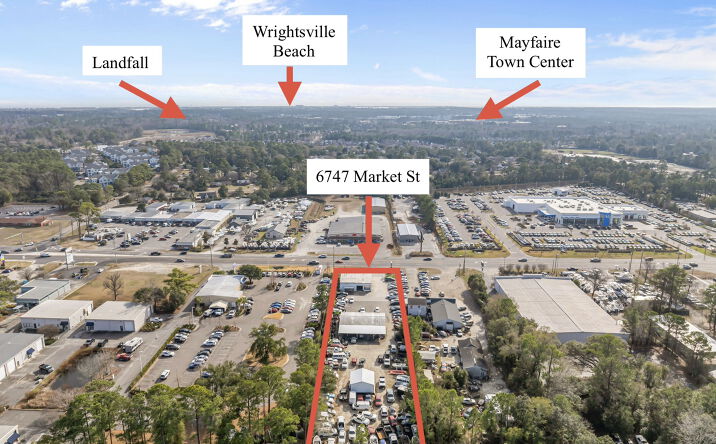 Pictures of Industrial, Land, Mixed Use, Office, Retail property located at 6747 Market St, Wilmington, NC 28405 for sales - image #1
