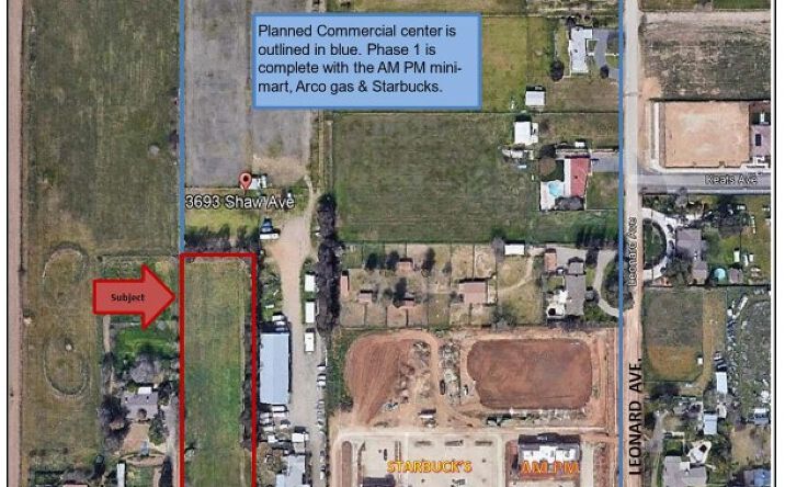 Pictures of Land property located at 3673 E Shaw Ave, Clovis, CA 93619 for sales - image #1