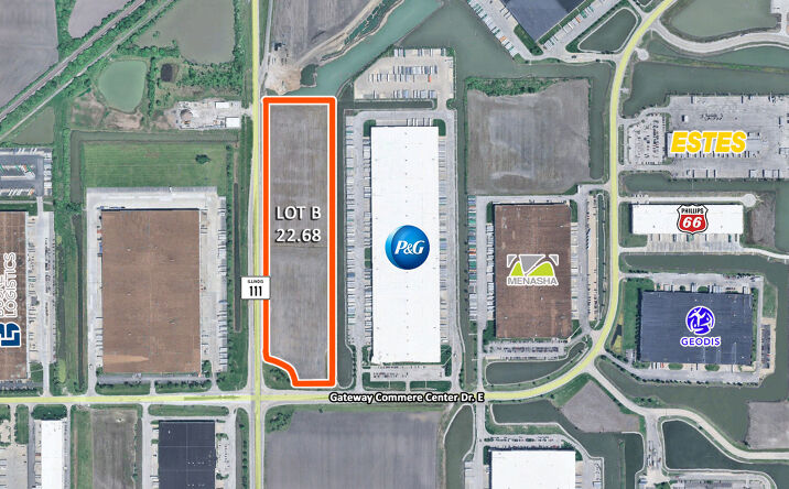 Pictures of Land property located at Il-111 and Gateway Commerce Center Dr. E, Edwardsville, IL 62025 for sales - image #1