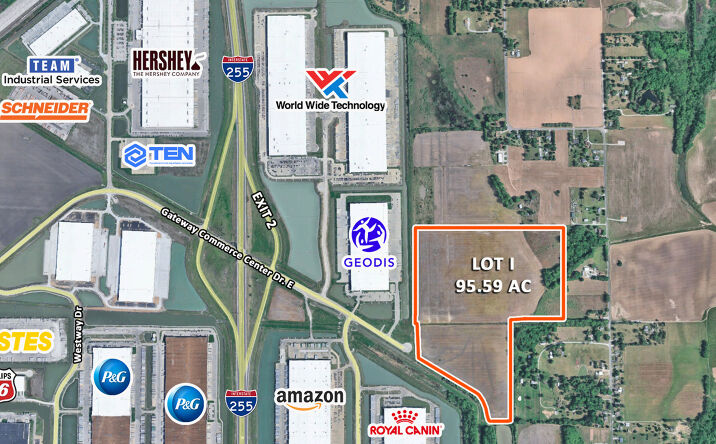 Pictures of Land property located at Gateway Commerce Center Dr. E, Edwardsville, IL 62025 for sales - image #1