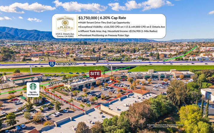 Pictures of Retail property located at 1535 E Ontario Ave, Corona, CA 92881 for sales - image #1