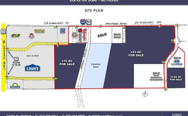 Pictures of Land property located at 33 Acres on US 59 & SH 36, Rosenberg, Rosenberg, TX 77469 for sales - image #1