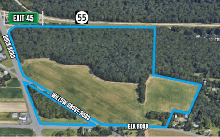 Pictures of Retail, Office, Land property located at Buck Road and Aura-Willow Grove Road, Elk Township, NJ 08343 for sales - image #1