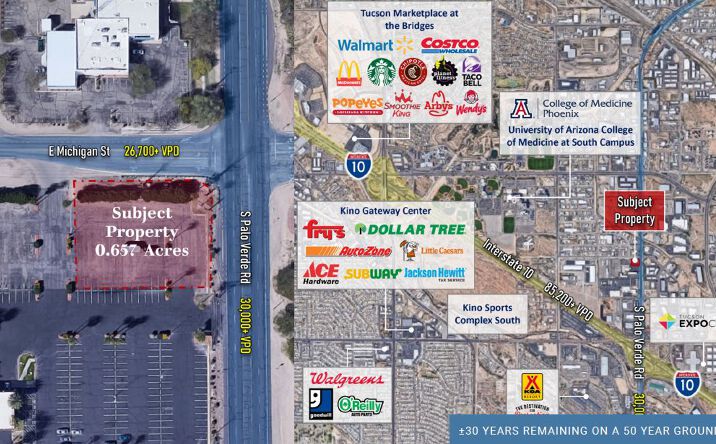 Pictures of Land, Retail property located at 4550 S Palo Verde Rd, Tucson, AZ 85714 for sales - image #1