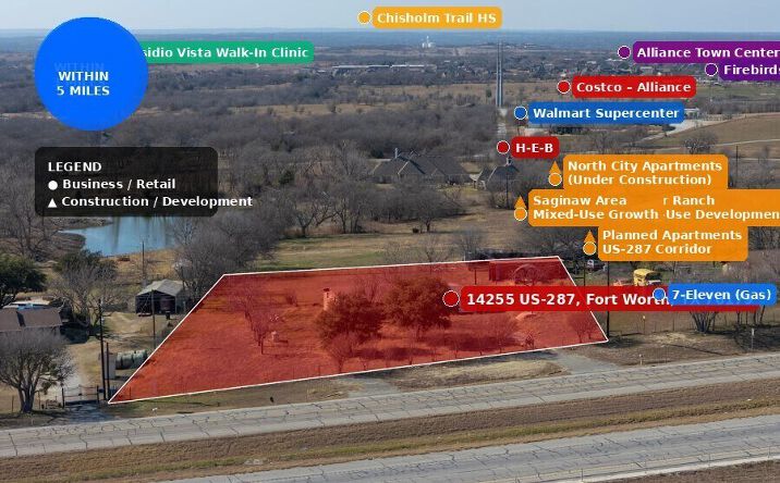 Pictures of Land, Mixed Use property located at 14255 US-287, Fort Worth, TX 76179 for sales - image #1