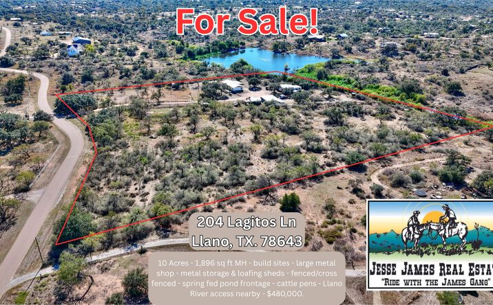 Pictures of Land, Mixed Use property located at 204 Lagitos Ln, Llano, TX 78643 for sales - image #1