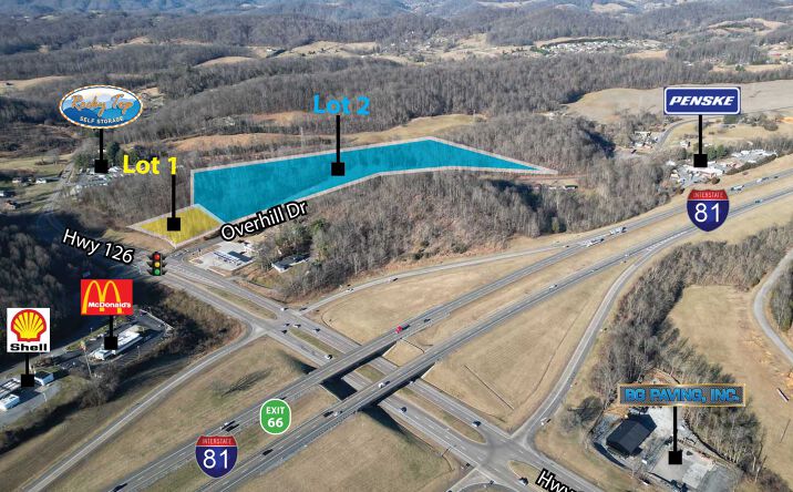 Pictures of Land property located at Hwy 126 & Overhill Dr, Blountville, TN 37617 for sales - image #1