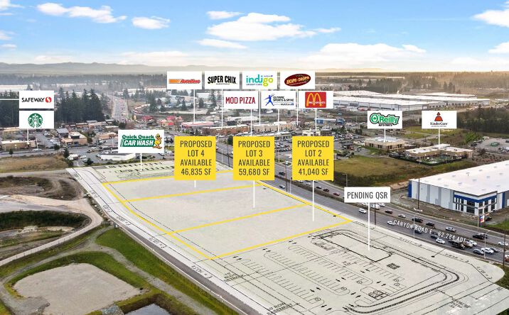 Pictures of Land, Retail property located at 17200 Canyon Rd E, Puyallup, WA 98375 for sales - image #1