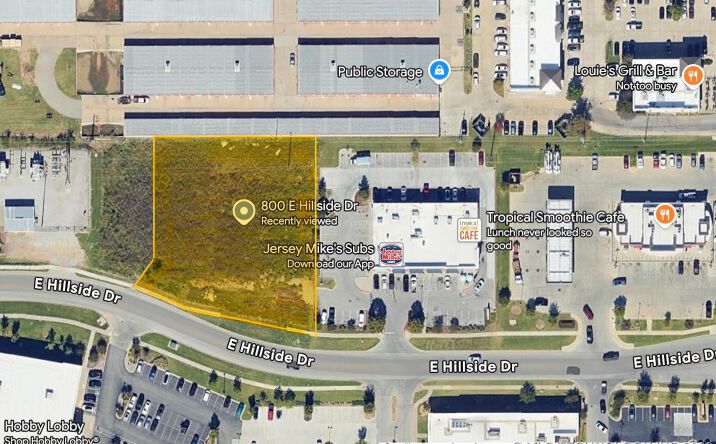 Pictures of Land property located at 800 E Hillside Drive, Broken Arrow, OK 74012 for sales - image #1
