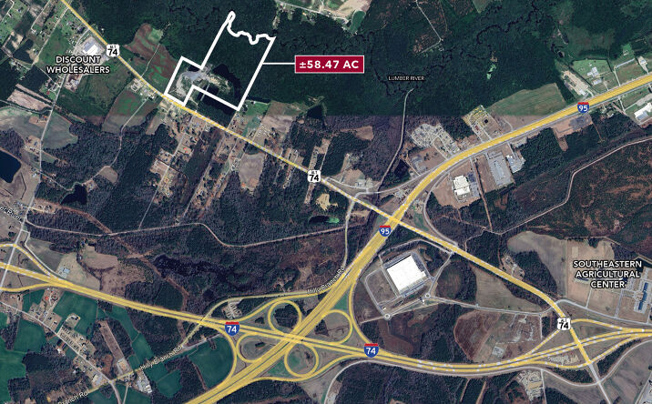 Pictures of Land property located at US Hwy 74 W, Lumberton, NC 28360 for sales - image #1