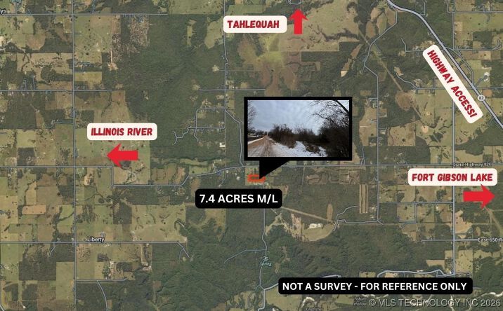 Pictures of Land property located at 7700 N 485 Road, Hulbert, OK 74441 for sales - image #1