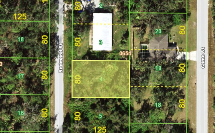Pictures of Land property located at 1974 Redmond St., Port Charlotte, FL 33948 for sales - image #1
