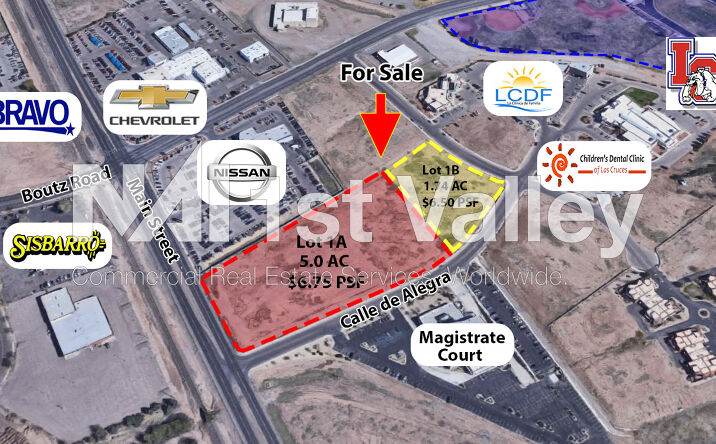 Pictures of Land property located at Calle de Alegra and Main Street, Las Cruces, NM 88005 for sales - image #1