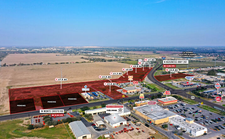 Pictures of Land, Mixed Use, Retail property located at N Business Hwy 281, Edinburg, TX 78541 for sales - image #1