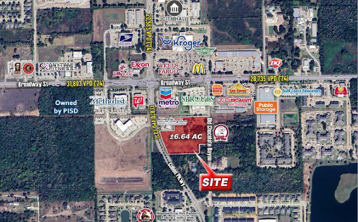 Pictures of Retail, Land property located at Cullen Pkwy & 2830 Old Chocolate Bayou Rd, Pearland, TX 77578 for sales - image #1