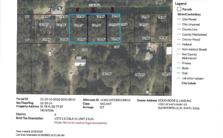 Pictures of Land property located at 0 SE 78th PL, Trenton, FL 32693 for sales - image #1