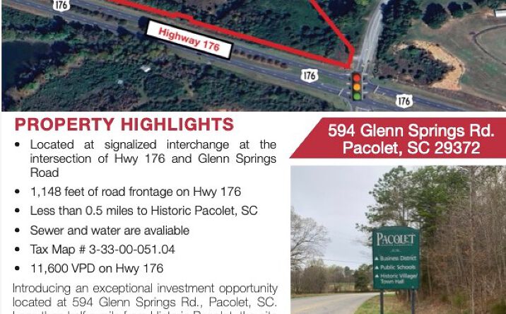 Pictures of Land property located at 594 Glenn Springs Rd, Pacolet, SC 29372 for sales - image #1