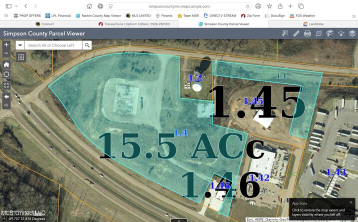 Pictures of Land property located at 1800 Simpson Hwy 49, Magee, MS 39111 for sales - image #1