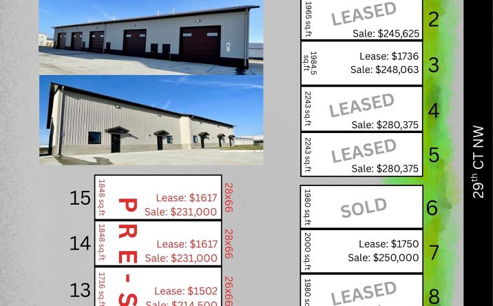 Pictures of Industrial, Self Storage property located at 428 29th Ct NW, West Fargo, ND 58078 for sales - image #1