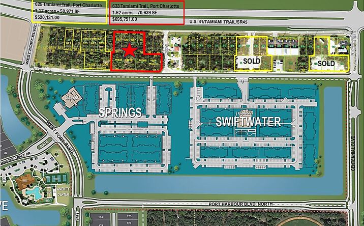 Pictures of Land property located at 633 Tamiami Trail, Port Charlotte, FL 33953 for sales - image #1