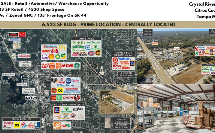 Pictures of Mixed Use, Retail property located at 6680 W Gulf to Lake Hwy, Crystal River, FL 34429 for sales - image #1