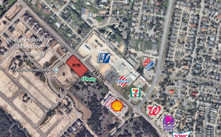 Pictures of Land property located at SEC FM 150 & Green Dragon Way, Kyle, TX 78640 for sales - image #1