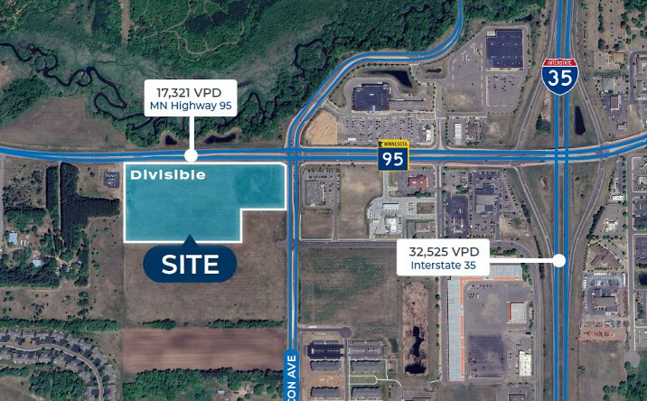 Pictures of Land property located at MN Highway 95 & Falcon Ave, North Branch, MN 55056 for sales - image #1