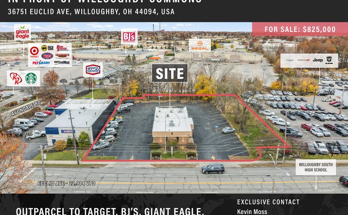 Pictures of Retail property located at 36751 Euclid Ave, Willoughby, OH 44094 for sales - image #1