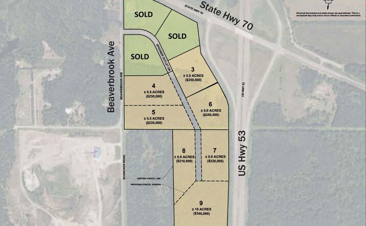 Pictures of Land property located at SW Quadrant of U. S. Hwy 53 and 70, Spooner, WI, Spooner, WI 54801 for sales - image #1