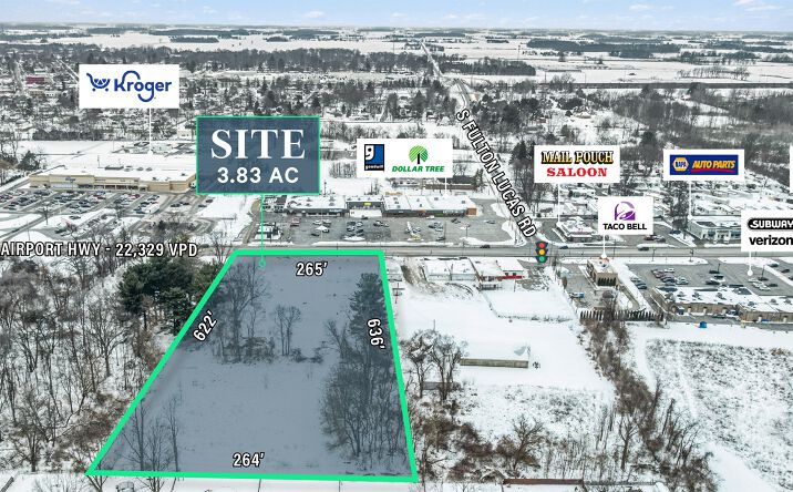 Pictures of Land property located at 126 E Airport Hwy, Swanton, OH 43558 for sales - image #1