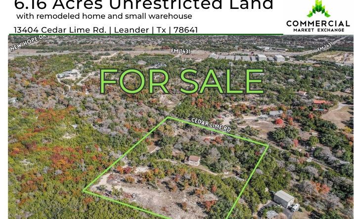 Pictures of Land, Office property located at 13404 Cedar Lime Rd, Leander, TX 78641 for sales - image #1