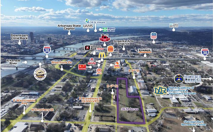 Pictures of Land property located at E 5th St and N Smothers St, North Little Rock, AR 72114 for sales - image #1