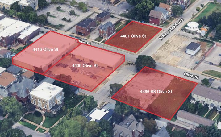Pictures of Industrial, Land property located at 4400 - 4398 Olive St, St. Louis, MO 63108 for sales - image #1