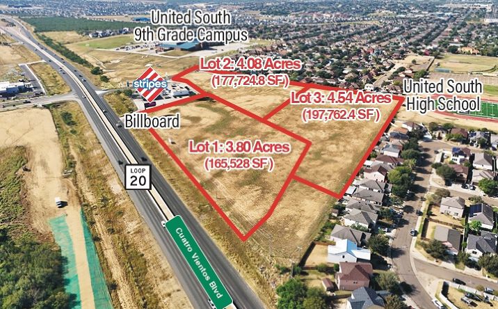 Pictures of Land property located at XXX Cuatro Vientos Blvd, Laredo, TX 78046 for sales - image #1