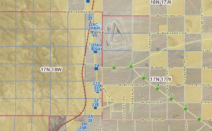 Pictures of Land property located at I-40 & Cal-Ari Dr, Yucca, AZ 86438 for sales - image #1