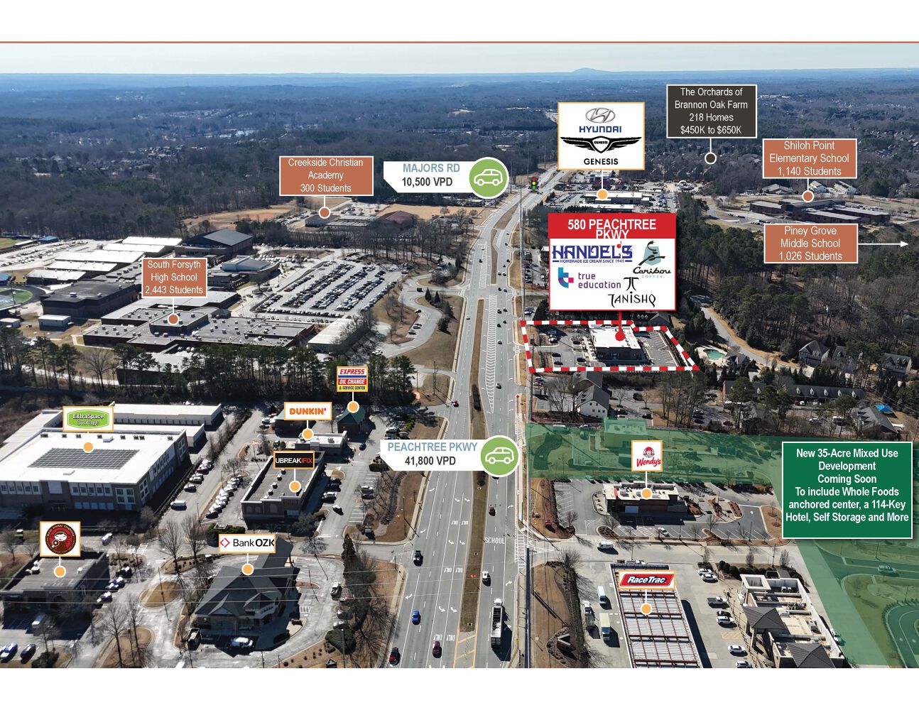 580 PEACHTREE PKWY Cumming GA 30041-6820 APN: 108 562 | Crexi.com