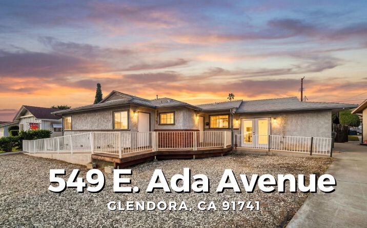 Pictures of Senior Living property located at 549 E Ada Ave, Glendora, CA 91741 for sales - image #1
