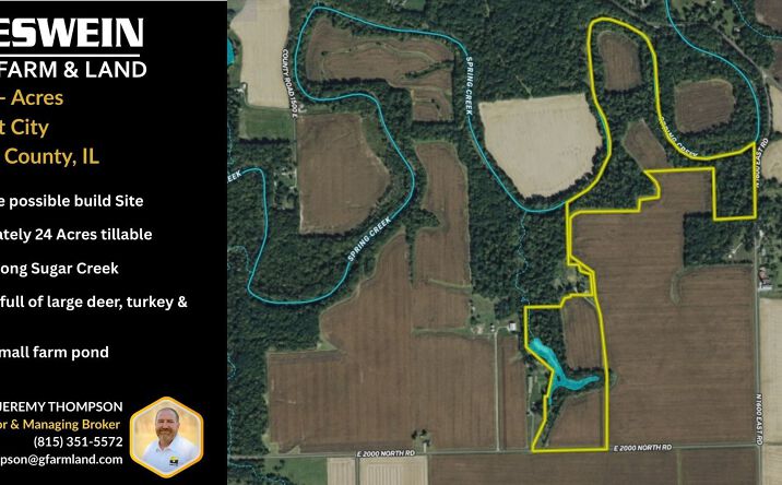 Pictures of Land property located at 77.57+/- Acre Recreational and Tillable, Iroquois, IL 60945 for sales - image #1