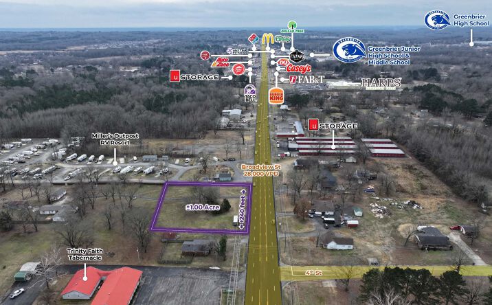 Pictures of Land property located at 50 N Broadview St, Greenbrier, AR 72058 for sales - image #1