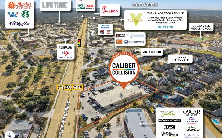 Pictures of Industrial, Retail property located at 5900 Colleyville Blvd, Colleyville, TX 76034 for sales - image #1