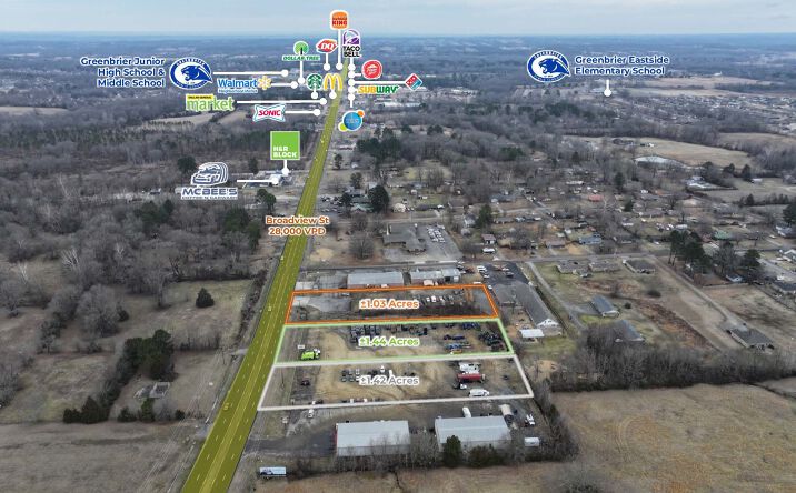 Pictures of Land property located at S Broadview St, Greenbrier, AR 72058 for sales - image #1