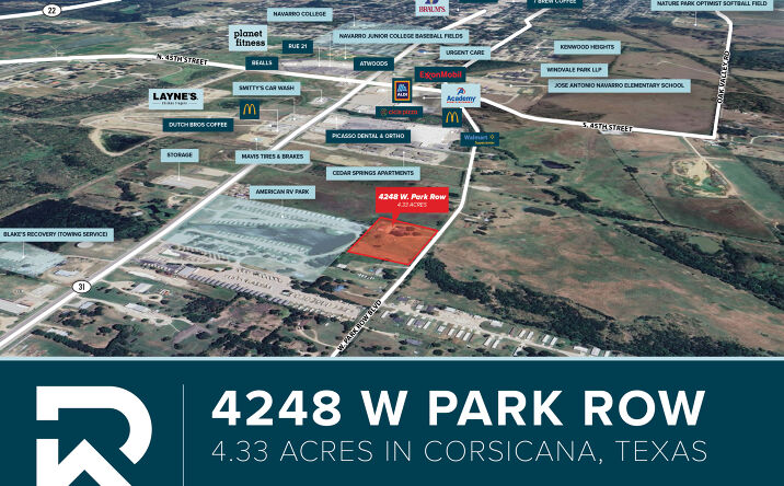 Pictures of Land property located at 4248 W Park Row Blvd, Corsicana, TX 75110 for sales - image #1