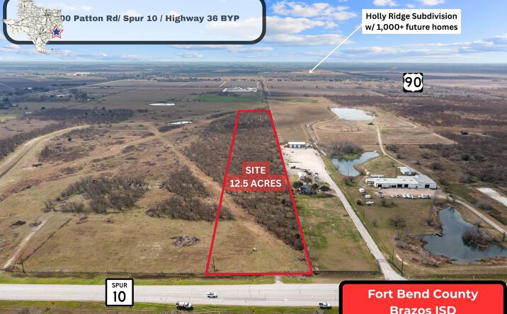 Pictures of Land property located at 00 Patton Rd / Spur 10 / Highway 36 BYP, Rosenberg, TX 77471 for sales - image #1