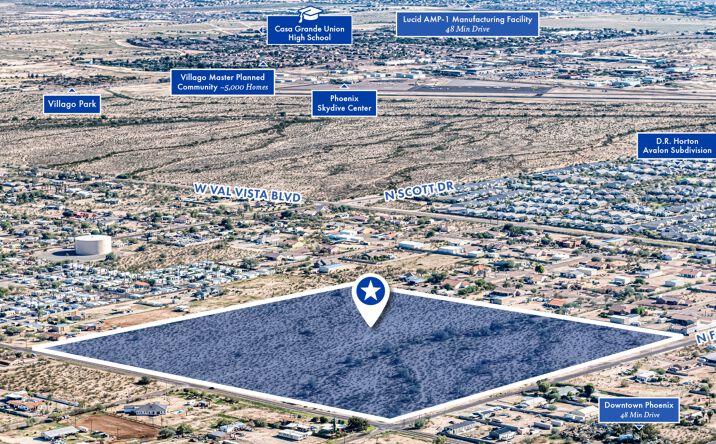 Pictures of Land property located at NEC of Faldale Road & West Hopi Drive, Casa Grande, AZ 85122 for sales - image #1