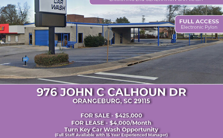 Pictures of Business for Sale, Retail property located at 976 John C Calhoun Dr, Orangeburg, SC 29115 for sales - image #1