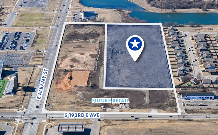 Pictures of Land property located at S 193rd E Ave & East Albany Street, Broken Arrow, OK 74012 for sales - image #1