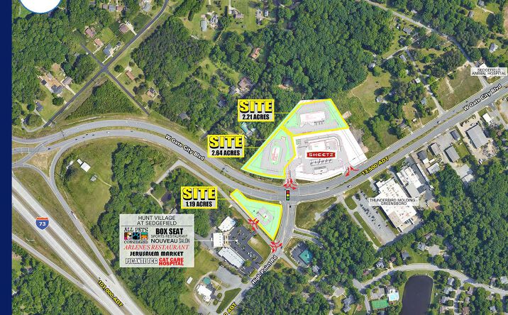 Pictures of Land property located at W Gate City Blvd & High Point Rd, Greensboro, NC 27407 for sales - image #1