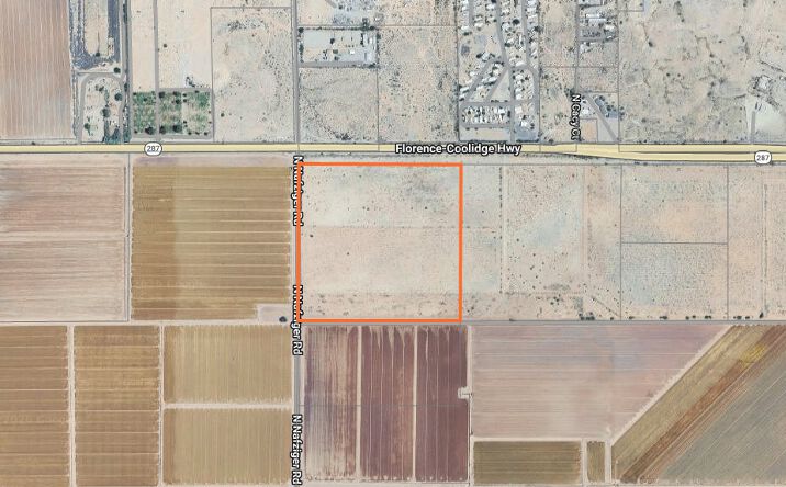 Pictures of Land property located at SEC of AZ-287 & Nafzinger Rd, Coolidge, AZ 85128 for sales - image #1